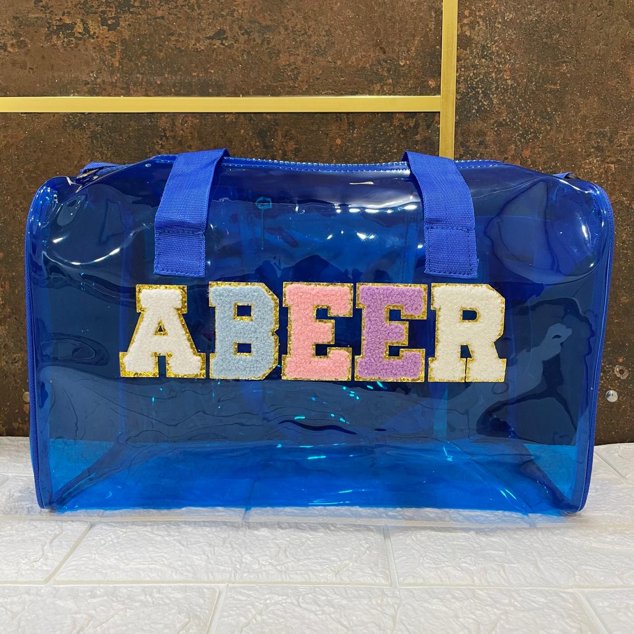 Customized Jelly Duffle Bag with name for Boys and Girls