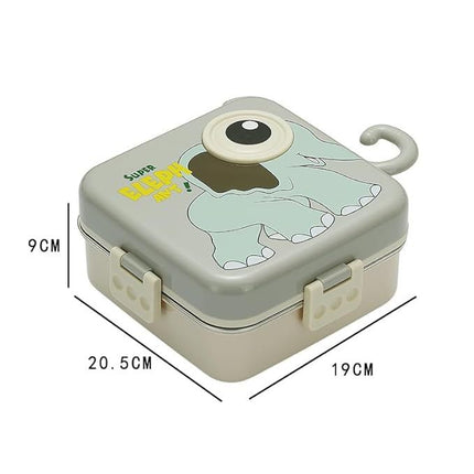 Elephant Eye – Leakproof Steel Lunch Box with Spoon & Salad Cup