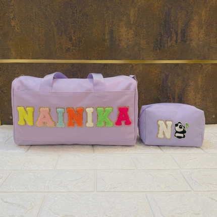 Premium Personalized Foam Duffle Bag with Pouch