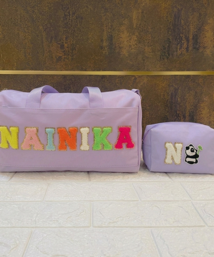 Premium Personalized Foam Duffle Bag with Pouch