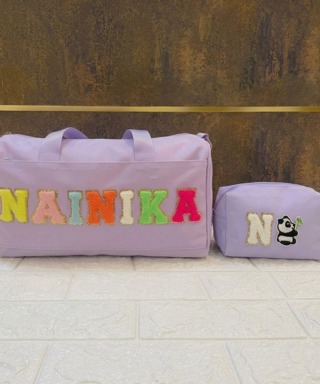 Premium Personalized Foam Duffle Bag with Pouch