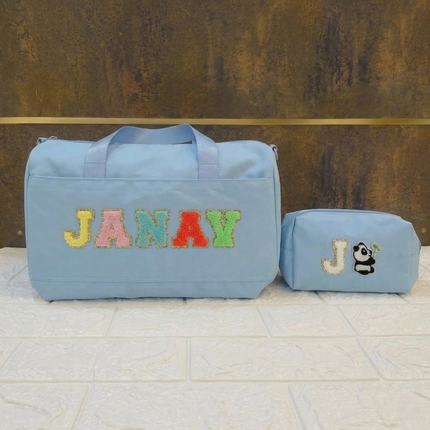 Premium Personalized Foam Duffle Bag with Pouch