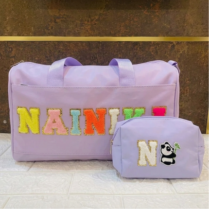 Premium Personalized Foam Duffle Bag with Pouch