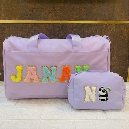 Premium Personalized Foam Duffle Bag with Pouch