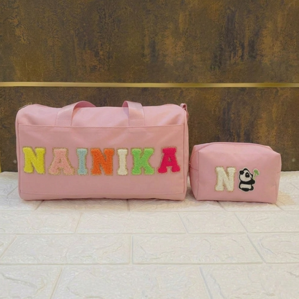 Premium Personalized Foam Duffle Bag with Pouch