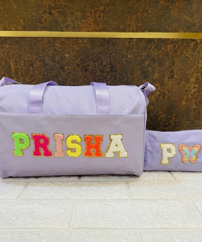 Premium Personalized Foam Duffle Bag with Pouch