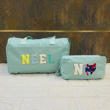 Premium Personalized Foam Duffle Bag with Pouch