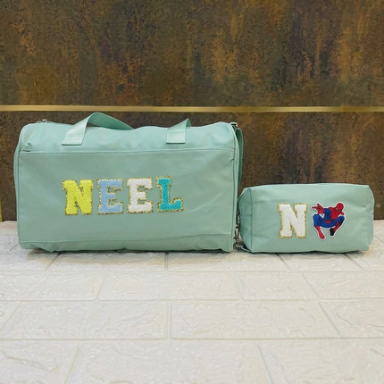 Premium Personalized Foam Duffle Bag with Pouch