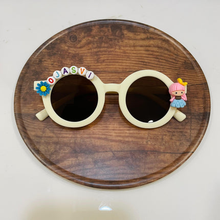 Customized Sunglasses for Kids with name round shape - Girls