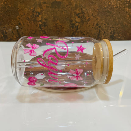 Premium Custom Glass Tumbler | Floral, K-pop, Cartoon & Theme Designs