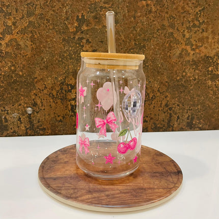 Premium Custom Glass Tumbler | Floral, K-pop, Cartoon & Theme Designs