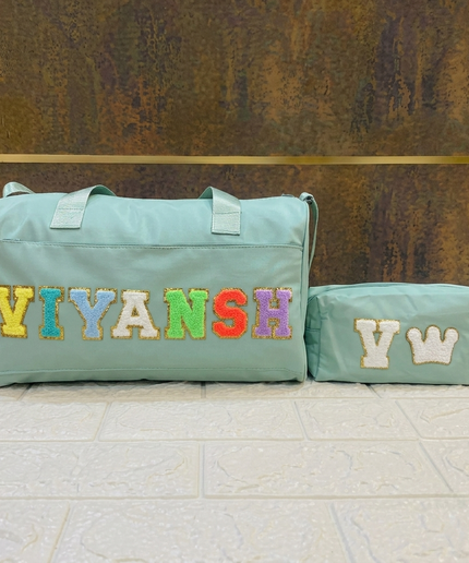 Premium Personalized Foam Duffle Bag with Pouch