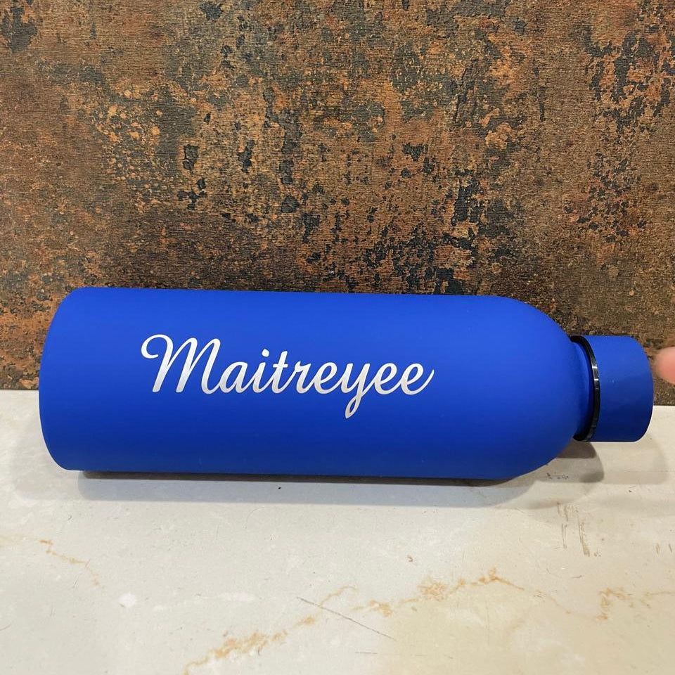 Customized Water Bottles with Name | Stainless Steel Double Insulated Water Bottles for Corporate Gifting - 500 ml