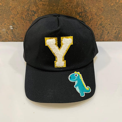 Customized Caps with Initial and Cartoon for Boys and Girls