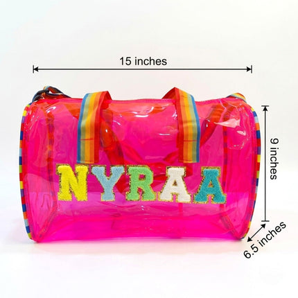 Customized Swimming Duffle Bag with rainbow belt