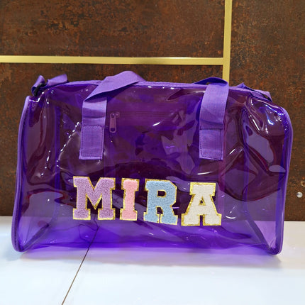 Customized Jelly Duffle Bag with name for Boys and Girls
