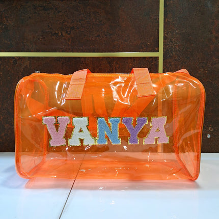 Customized Jelly Duffle Bag with name for Boys and Girls
