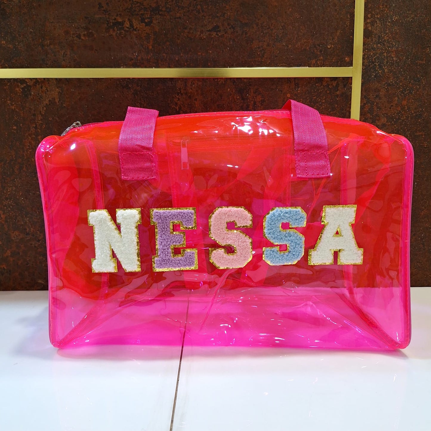 Customized Jelly Duffle Bag with name for Boys and Girls