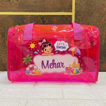 Personalized Jelly Beach Swim Bag for Kids