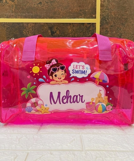 Personalized Jelly Beach Swim Bag for Kids