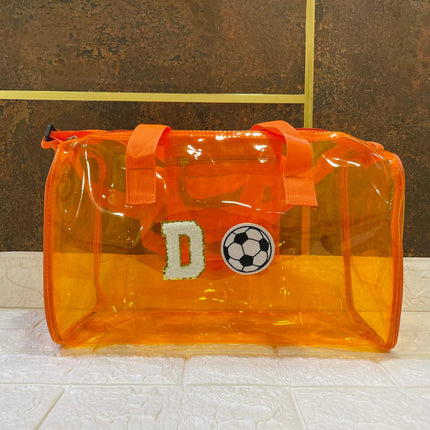 Customized Initial Cartoon Jelly Duffle Bag for Boys and Girls