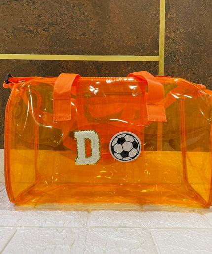 Customized Initial Cartoon Jelly Duffle Bag for Boys and Girls