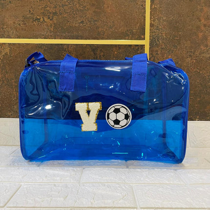 Customized Initial Cartoon Jelly Duffle Bag for Boys and Girls