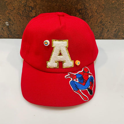 Customized Kids Caps - Initial & Cartoon with Beads