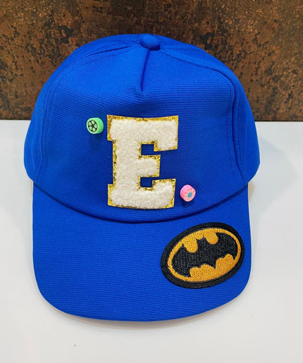 Customized Kids Caps - Initial & Cartoon with Beads