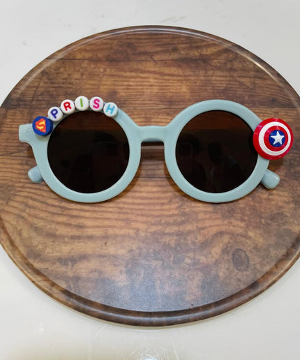 Customized Sunglasses for Kids with name round shape - Boys