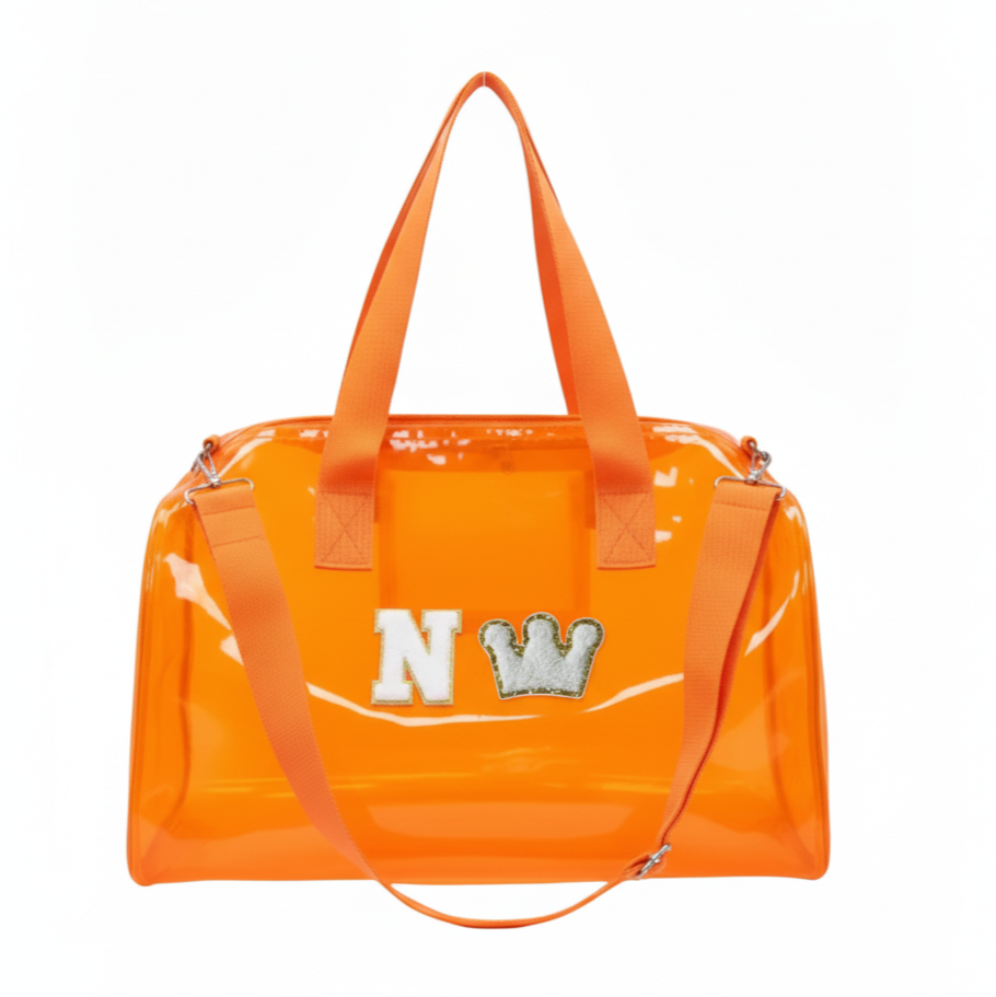 Customized Initial Cartoon Jelly Duffle Bag for Boys and Girls