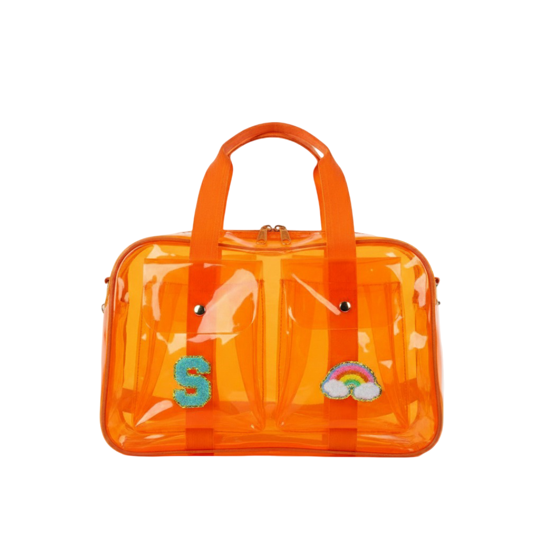 Customized Initial Cartoon Jelly 2 pocket Duffle Bag for Boys and Girls