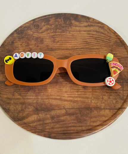 Customized Sunglasses for kids with name and cartoons - rectangle shape
