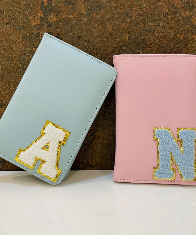 Personalized Initial Passport Cover