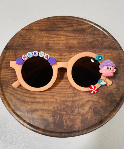 Customized Sunglasses for kids with name and cartoons - round shape