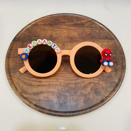 Customized Sunglasses for Kids with name round shape - Boys