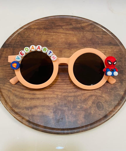 Customized Sunglasses for Kids with name round shape - Boys