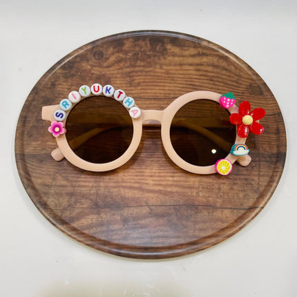 Customized Sunglasses for kids with name and cartoons - round shape
