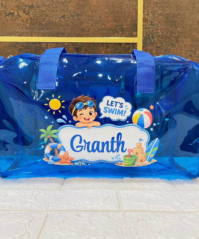 Personalized Jelly Beach Swim Bag for Kids