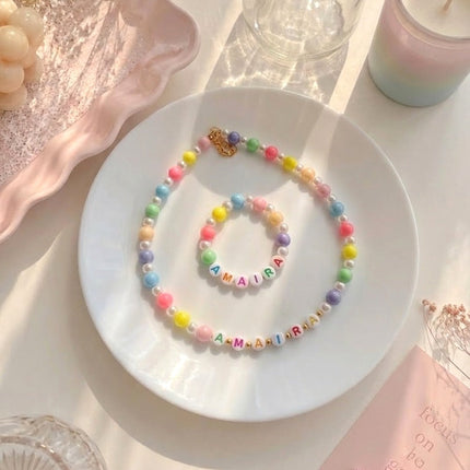 Customized Necklace & Bracelet Set