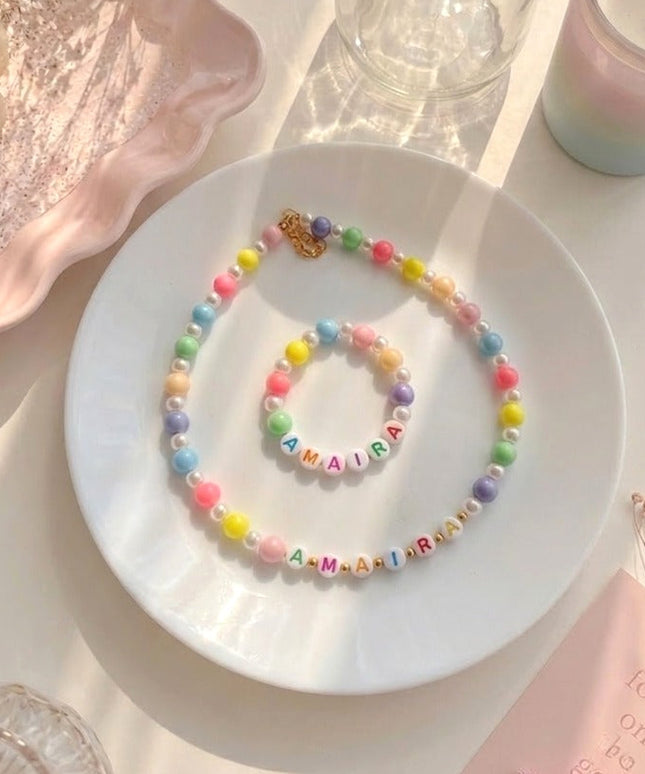 Customized Necklace & Bracelet Set