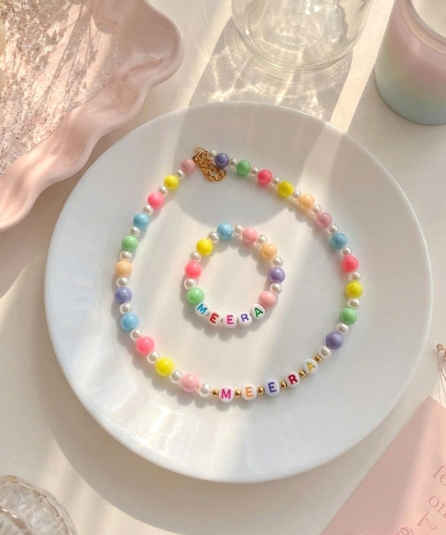 Customized Necklace & Bracelet Set