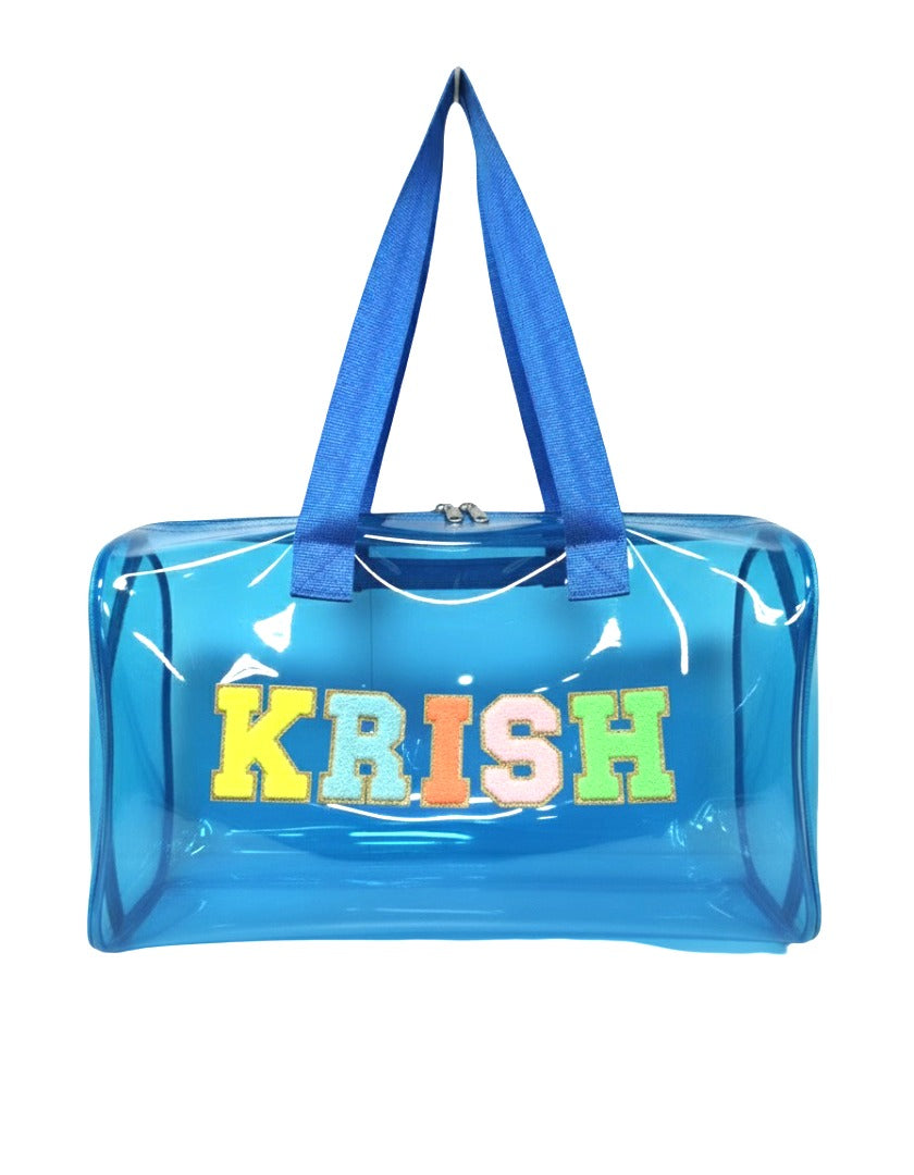 Customised Jelly Duffle Bag with name for Boys and Girls
