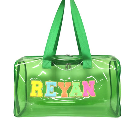 Customized Jelly Duffle Bag with name for Boys and Girls