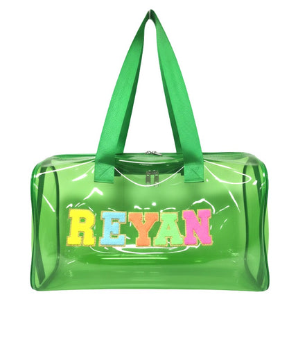 Customized Jelly Duffle Bag with name for Boys and Girls