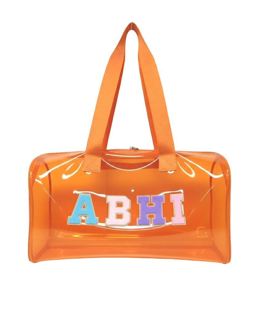 Customised Jelly Duffle Bag with name for Boys and Girls