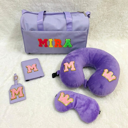 Personalized Travel Essential Duffle Bag & Travel Accessories