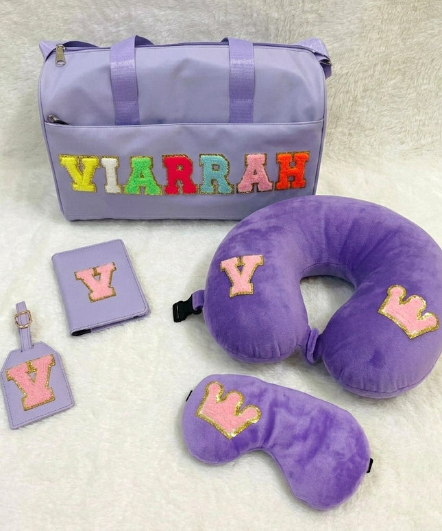 Personalized Travel Essential Duffle Bag & Travel Accessories