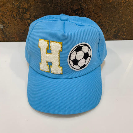 Personalized Caps with Initial and Cartoon for Boys and Girls
