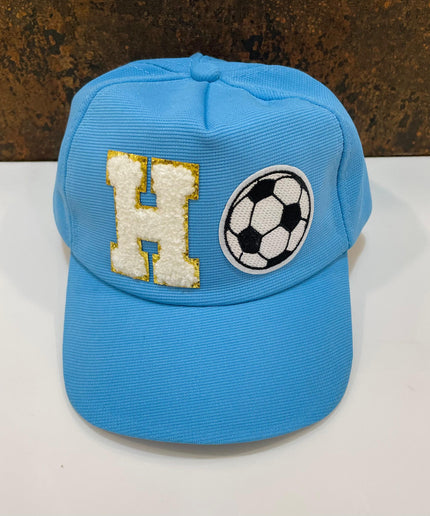 Personalized Caps with Initial and Cartoon for Boys and Girls